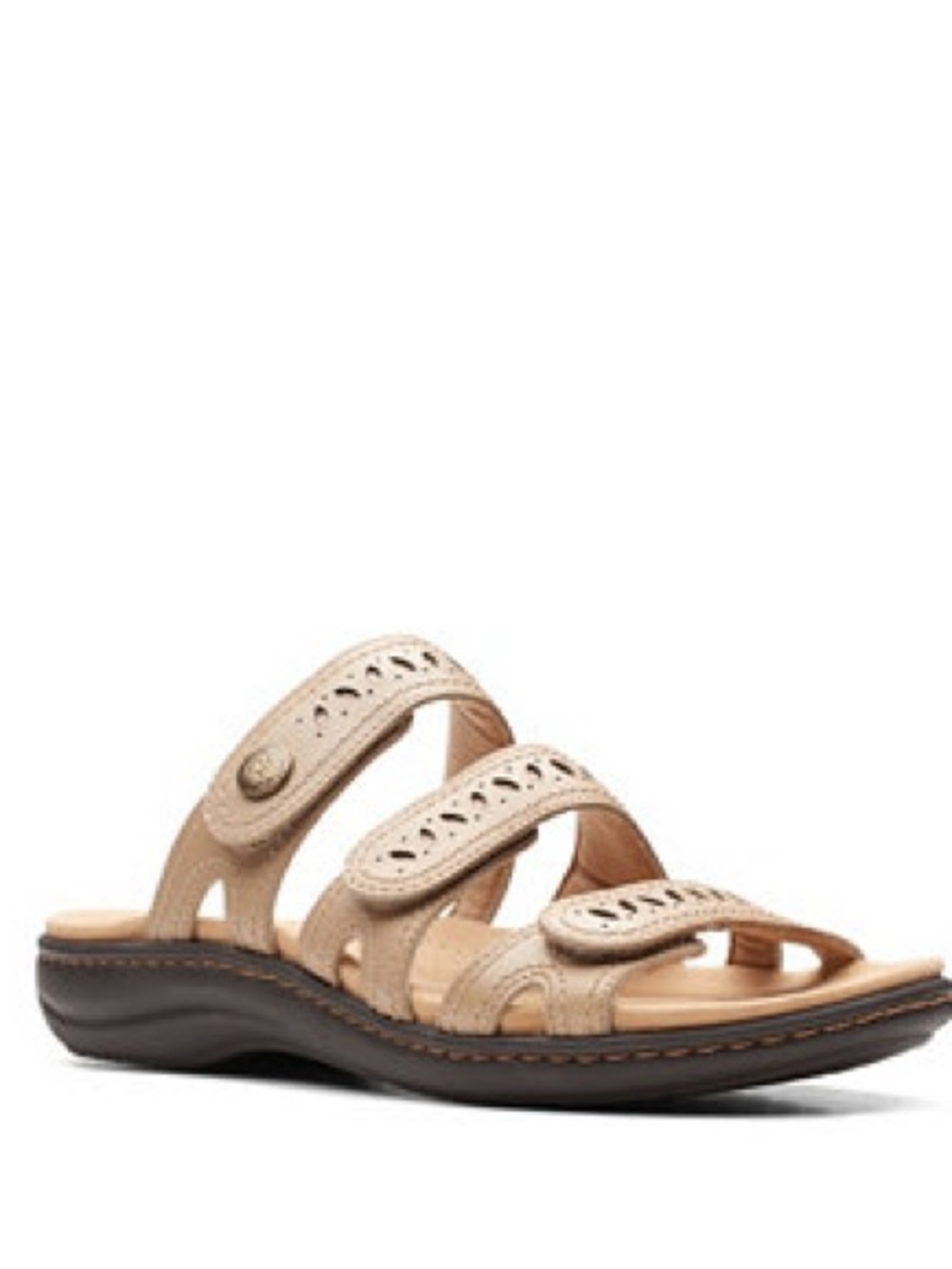 Clarks all leather larieann dee gold sandals new in box 9W
